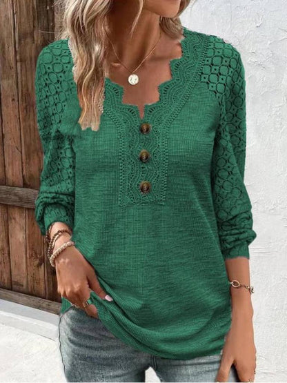 GRETHE - CASUAL LANGÆRMET BLUSE