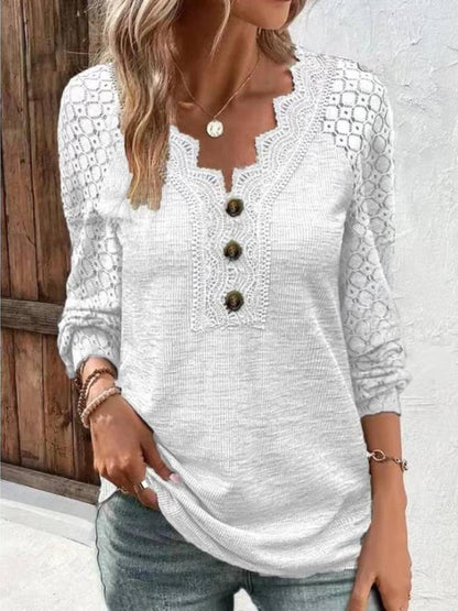 GRETHE - CASUAL LANGÆRMET BLUSE